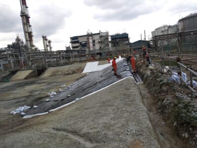 Chemical Plant Containment Basin — Jurong Island, Singapore